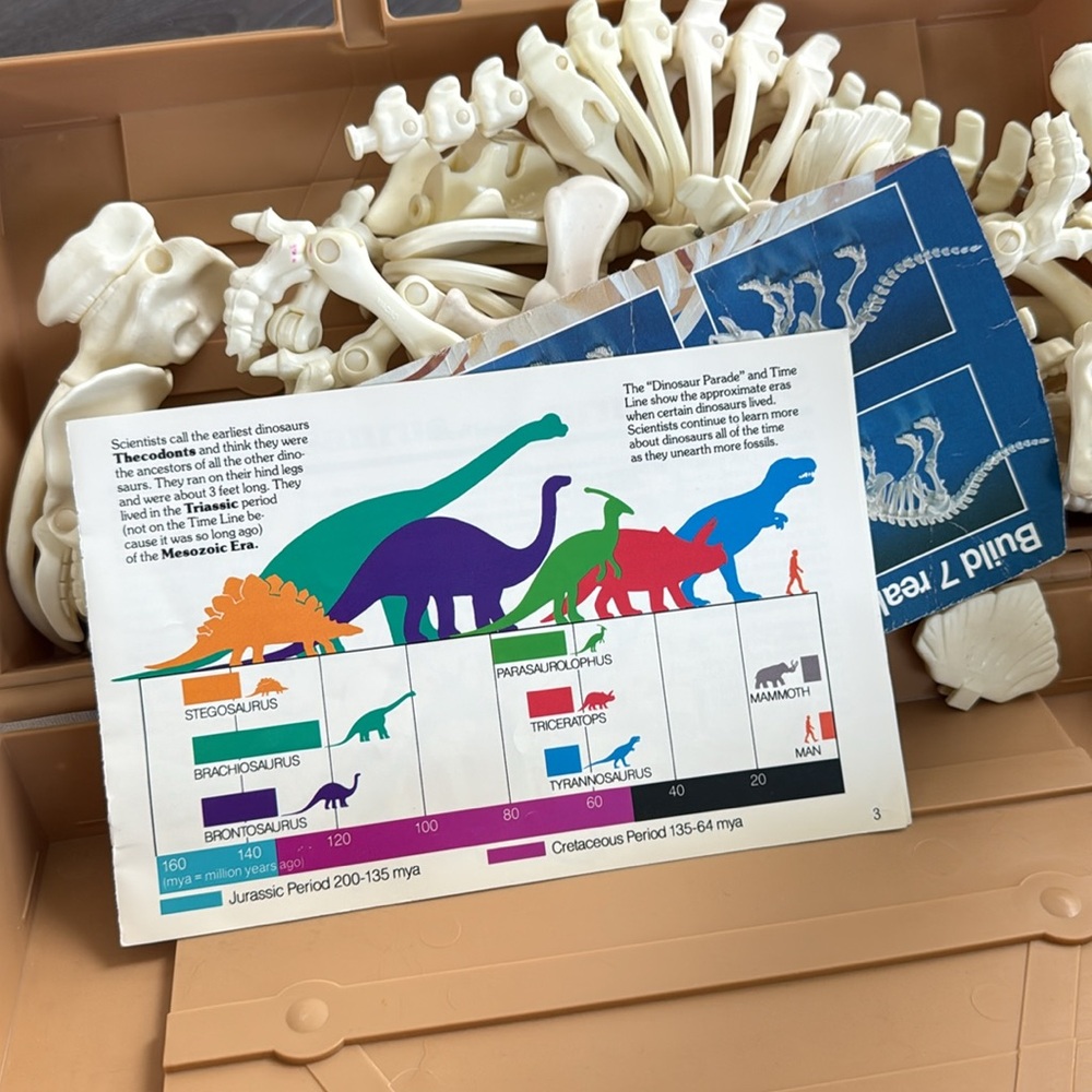 Fisher Price 1989 Vintage Design-a-Saur Set - Picture 7 of 9